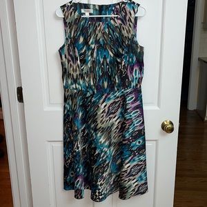 Fit and flare patterned dress!